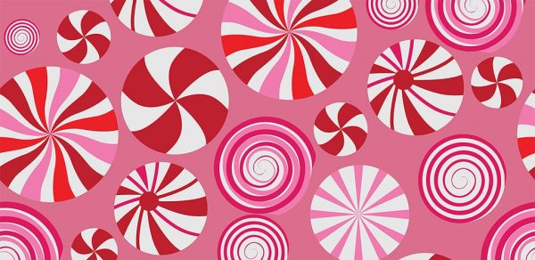 Candy Cane pattern banner