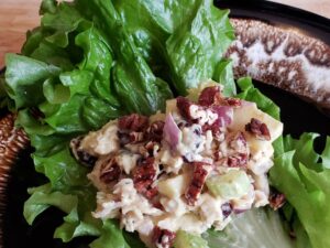 Curried Chicken Salad in Lettuce Wrap