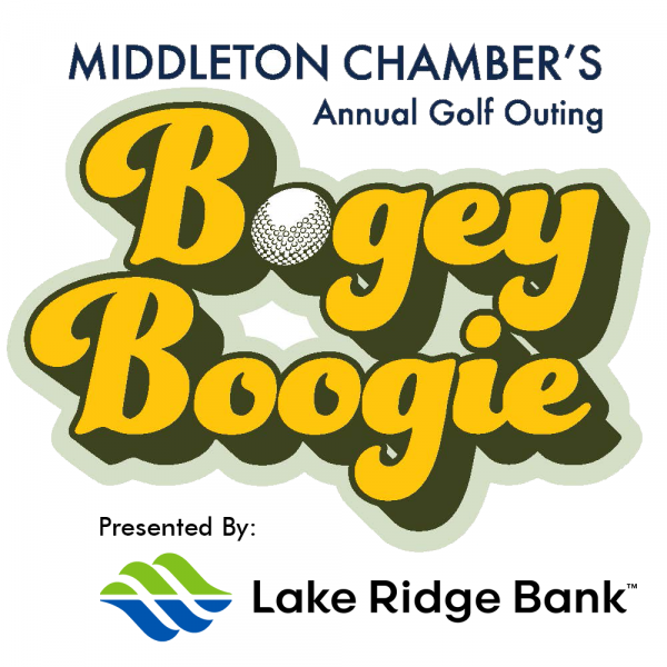 the logo for the midleton chamber's annual golf outing.