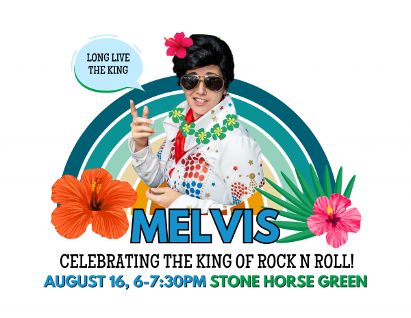 Melvis celebrating the king of rock and roll.