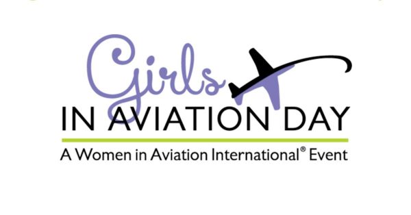 Girls in aviation day logo.