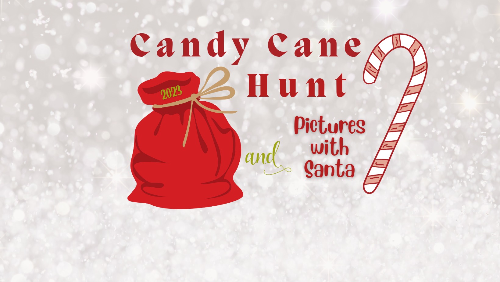 Candy cane hunt pictures with santa.