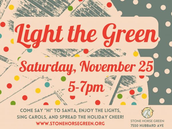 A flyer for light the green.