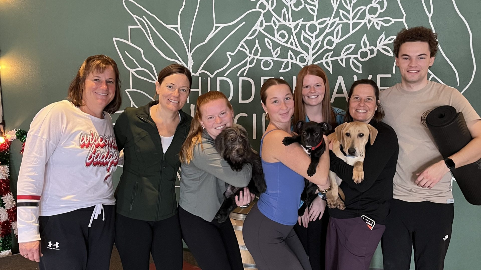 Puppy Yoga at Hidden Cave Cidery
