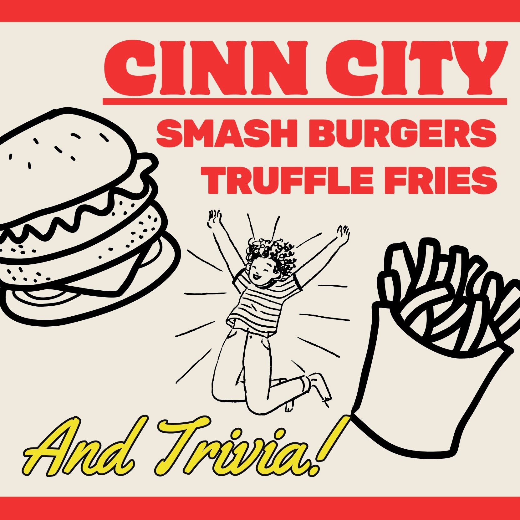 Trivia & Smash Burgers!